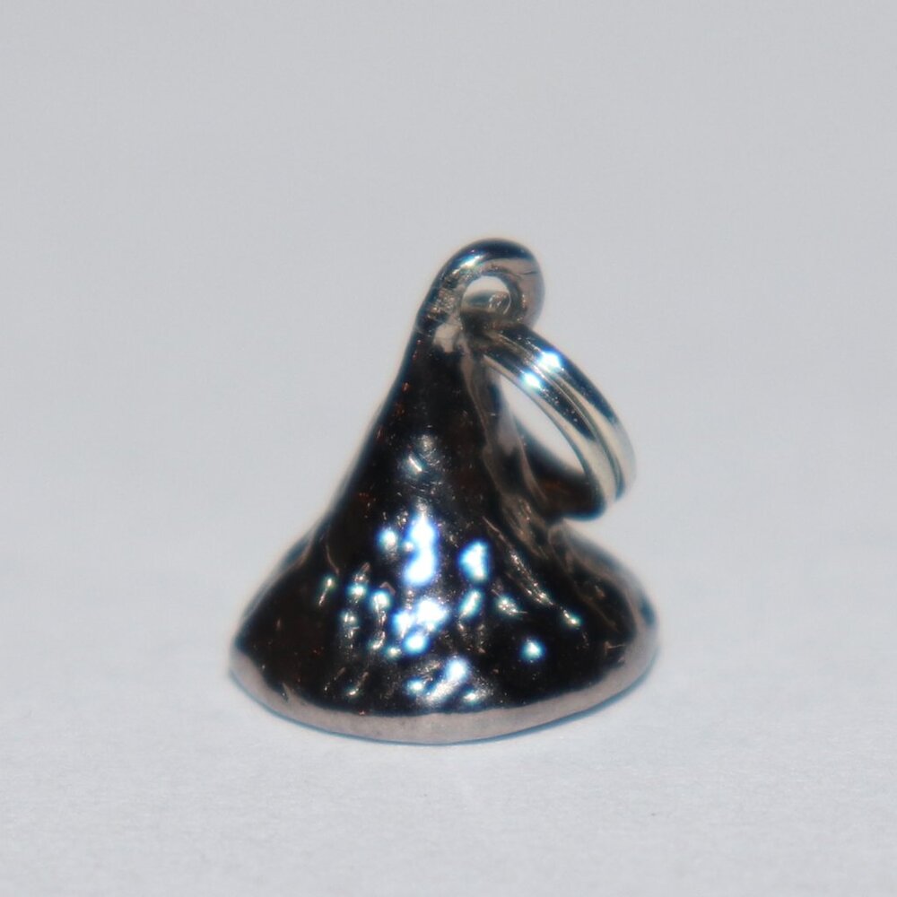 Sterling silver Hershey Kiss charm .5"